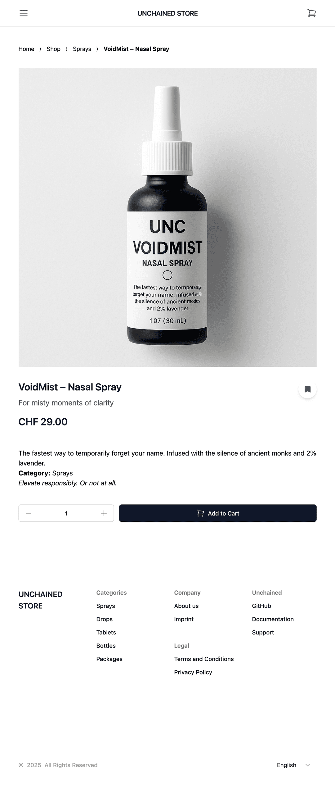 Product Page